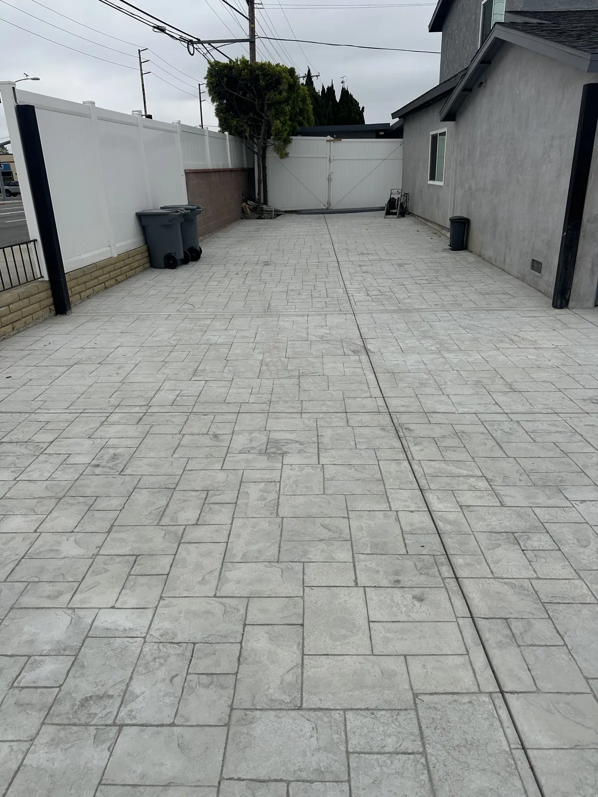 S&P Concrete residential project — stamped driveway